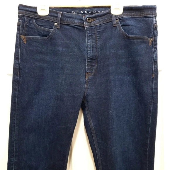 Sean John Blue Jeans Men's 40 x 32 Athletic Tapered Straight Fit Classic Casual - Picture 3 of 11